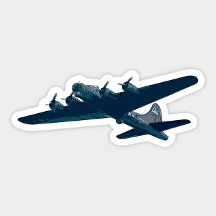 B-17 Bomber Airplane Sticker